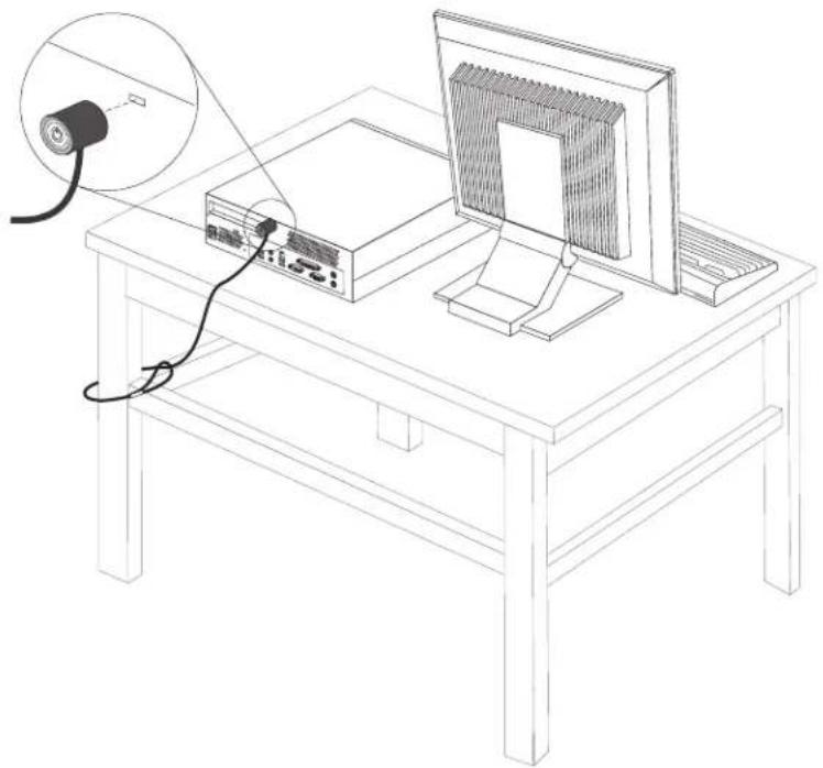 LENOVO ThinkCentre M51 - Integratedcablelock - 1