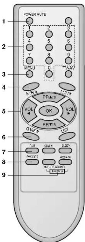 LG 21FX6AGE - Remote control handset - 1
