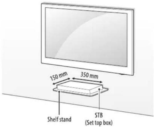 LG 43LF513A - Attaching the shelf stand - 1