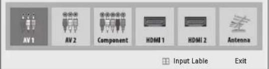 LG 43LF513A - Selecting an input source - 1