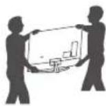 LG 65UN7350PTD - Lifting and moving the TV - 3