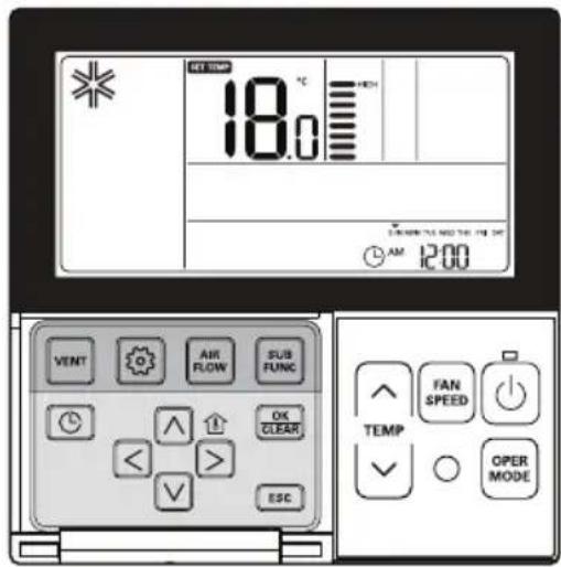 LG AMNH09GTUC0 - Standard Operation - Temperature Setting/Room Temperature Check - 1