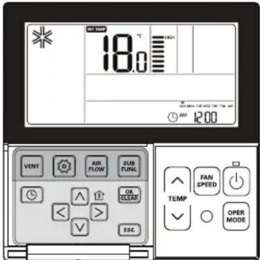 LG AMNH12GTUC0 - Standard Operation - Airflow Setting - 1