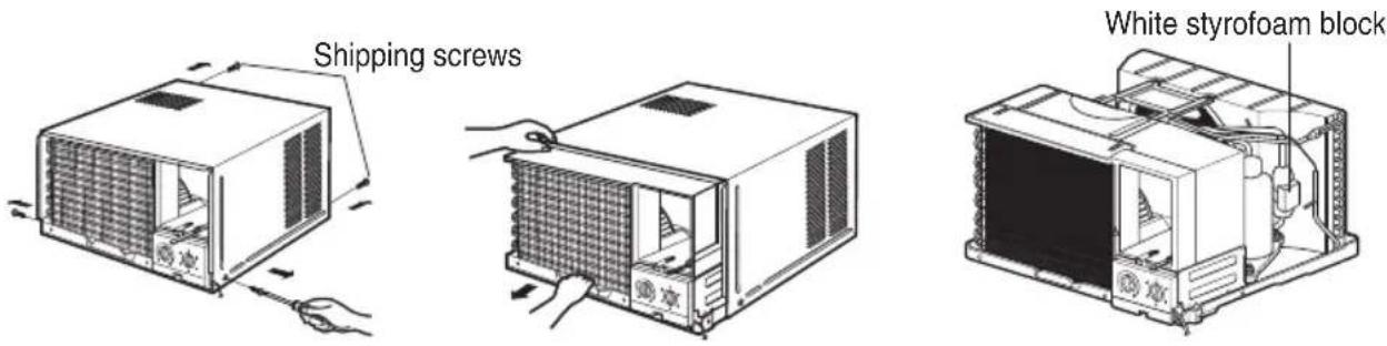 LG W126BC - Remove the Air Conditioner From the Case - 1