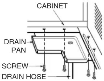 LG W126BC - How to Attach Drain Pan(Optional) - 1