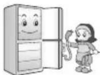 LG GB5135AVAW - Unplug the power plug when cleaning, handling or replacing the interior lamp of the fridge-freezer. - 1
