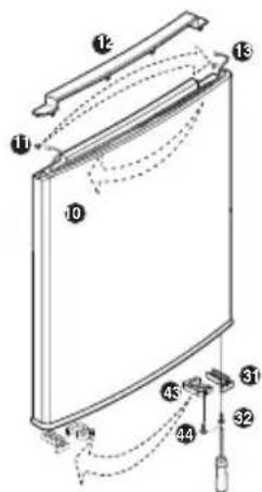 LG GB5135AVAW - How to Reverse the Door - 3