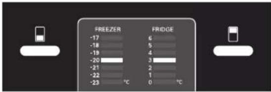 LG GB5237SEFW - How to adjust the temperature in the refrigerator and freezer compartment - 3