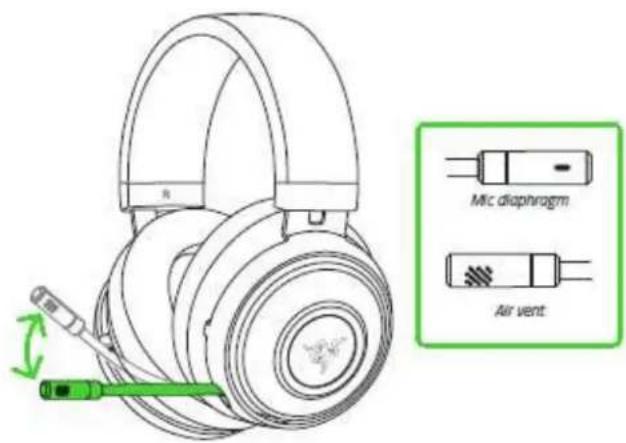 Mic diaphragm Air vent