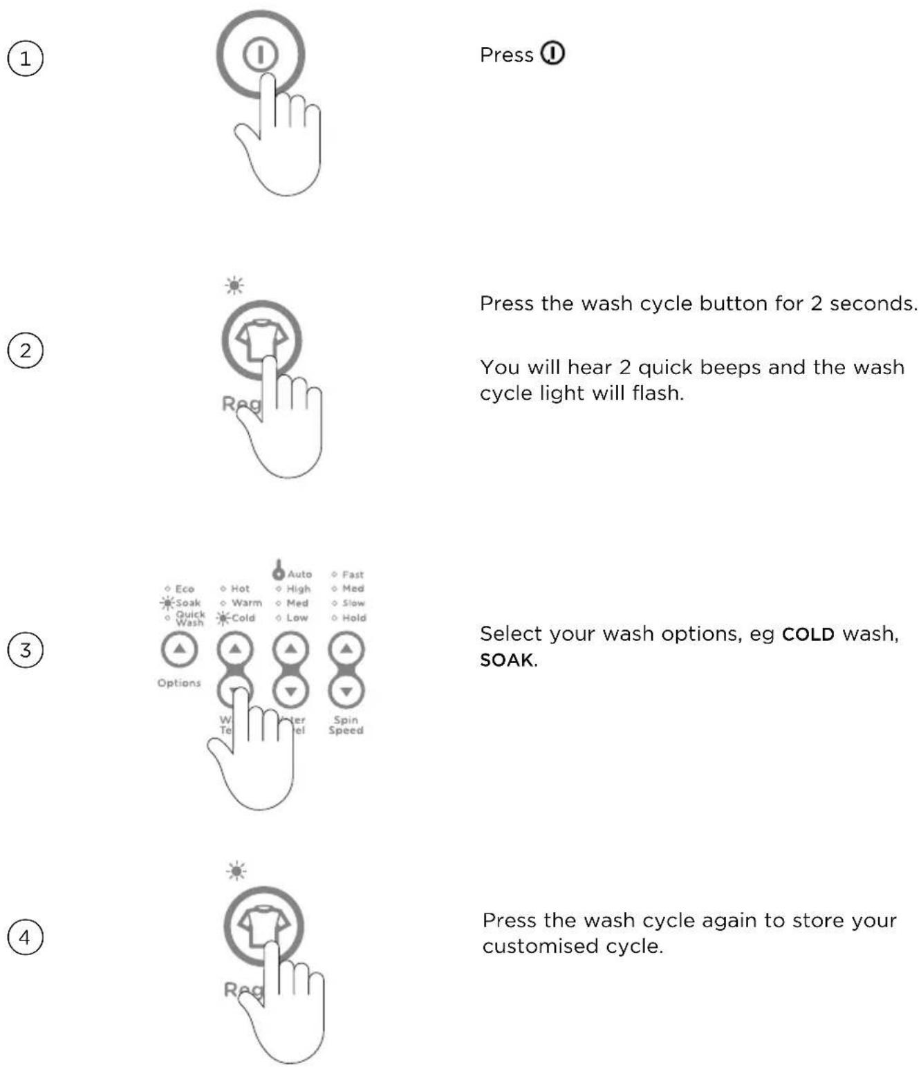 Fisher & Paykel MW513 - WashSmart™ model only - 1