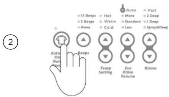 Fisher & Paykel MW513 - To enter Option Adjustment mode - 2