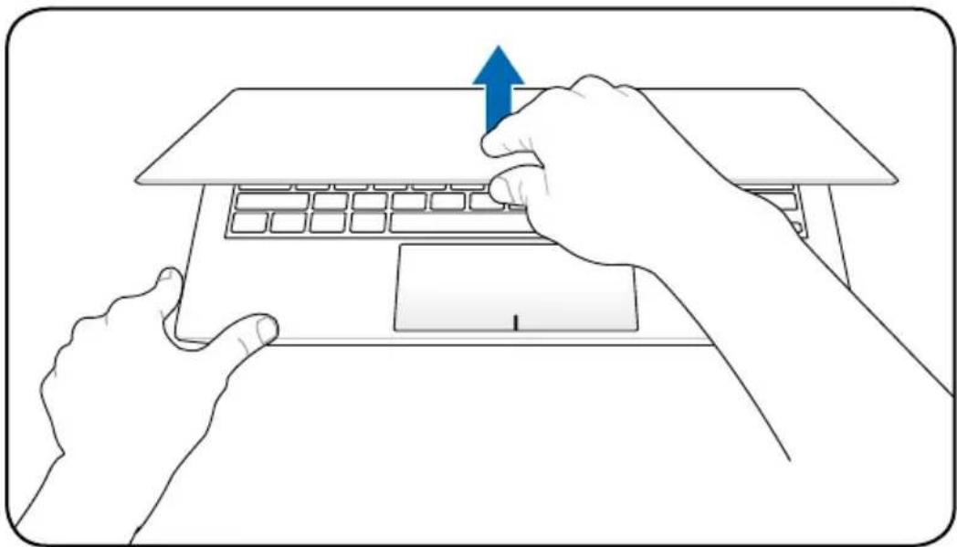 ASUS ZenBook Prime UX31A - Opening the LCD display panel - 1