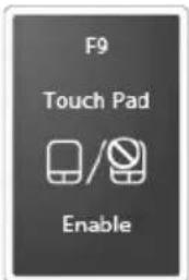 TOSHIBA Satellite T210 - Disabling or enabling the TouchPad™ - 3