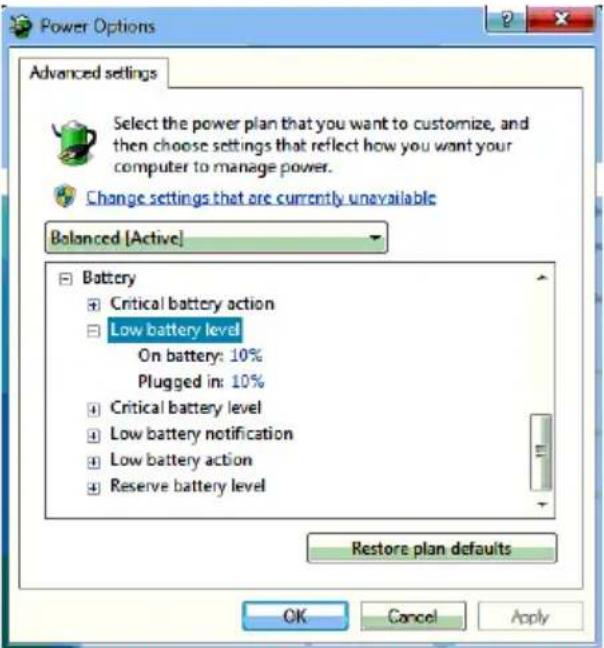 TOSHIBA Satellite T210 - Setting battery notifications - 1