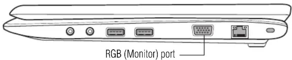 TOSHIBA Satellite T210 - Using external display devices - 2