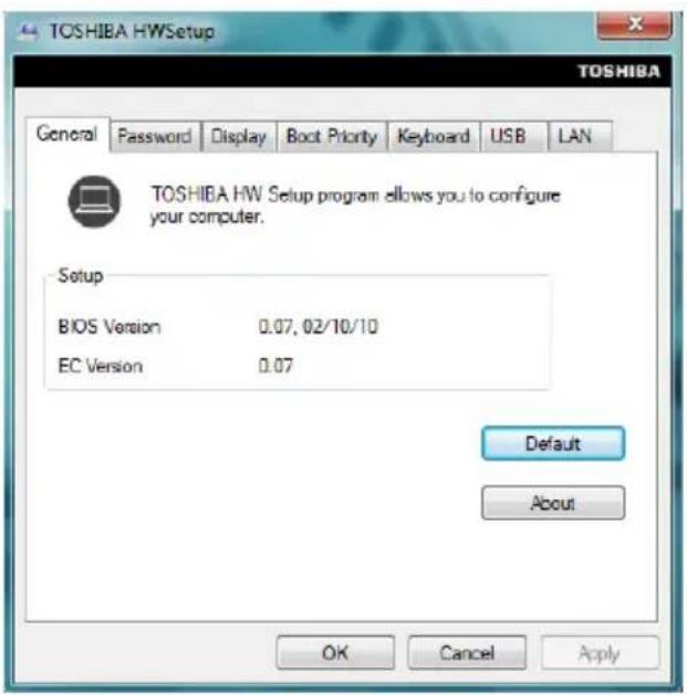 TOSHIBA Satellite T210 - TOSHIBA Hardware Setup - 2