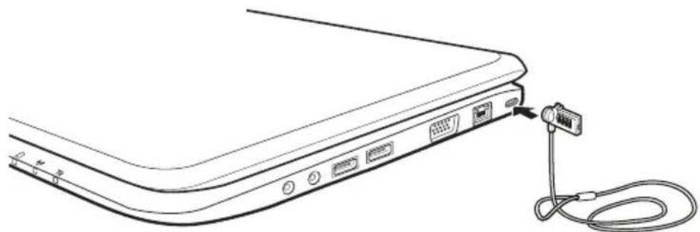 TOSHIBA Satellite T210 - Using a computer lock - 2