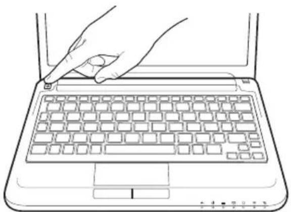 TOSHIBA Satellite T210 - Turning on the power - 2