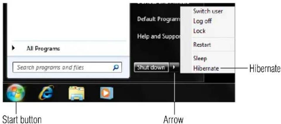 TOSHIBA Satellite T210 - Using and configuring Hibernation mode - 1