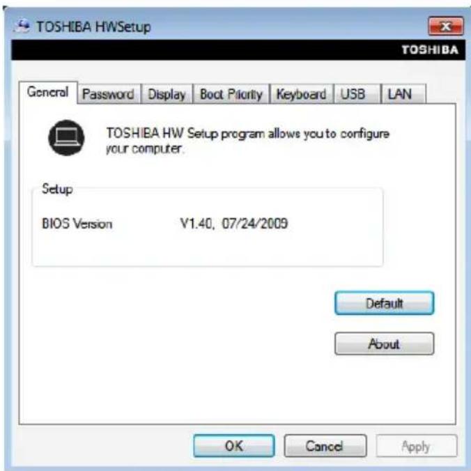 TOSHIBA Mini NB250 - TOSHIBA Hardware Setup - 2
