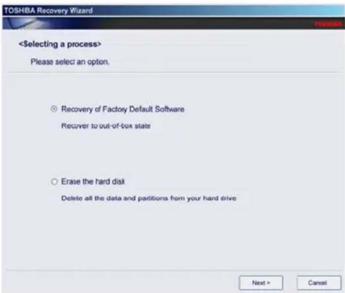 TOSHIBA Mini NB250 - Recovering to out-of-box state (recommended recovery method) - 2