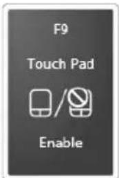 TOSHIBA Mini NB250 - Disabling or enabling the TouchPad™ - 3