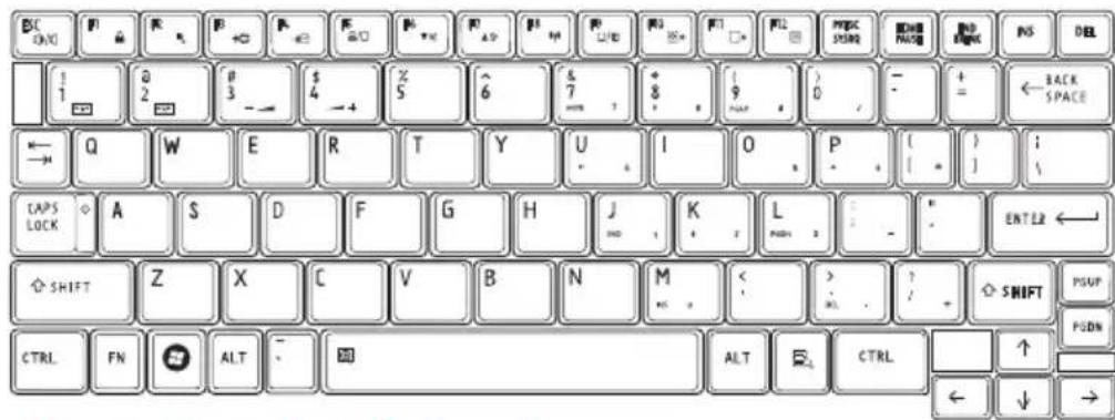 TOSHIBA Mini NB250 - Using the keyboard - 1