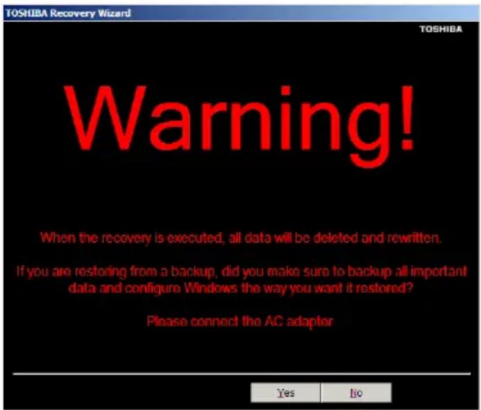 TOSHIBA Mini NB250 - Recovering to a custom size partition - 1