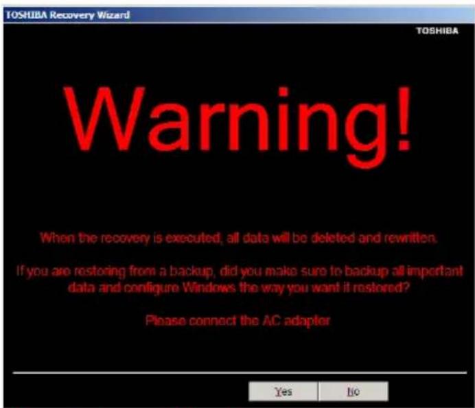 TOSHIBA Mini NB250 - Recovering to out-of-box state (recommended recovery method) - 1