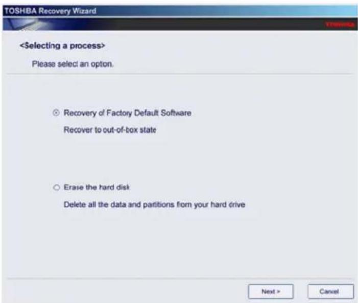 TOSHIBA Mini NB250 - Recovering to a custom size partition - 2