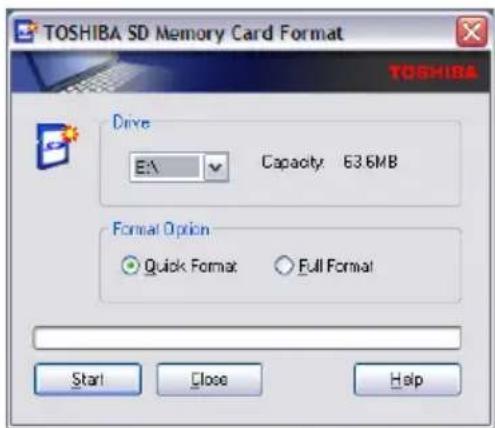 TOSHIBA Satellite M60 - SD Memory Card Format - 1