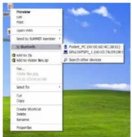 TOSHIBA Satellite M60 - Transferring files using Bluetooth® - 3