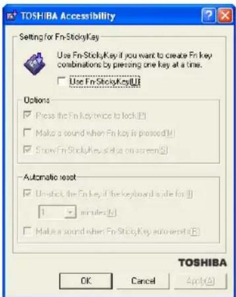 TOSHIBA Satellite M60 - TOSHIBA Accessibility - 1