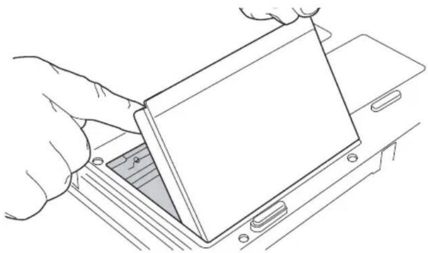 TOSHIBA Satellite M60 - Removing the battery from the computer - 1