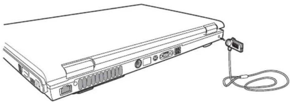 TOSHIBA Satellite M60 - Using a computer lock - 2