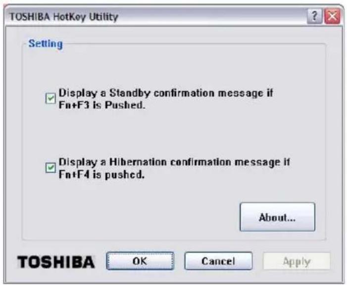 TOSHIBA Satellite M60 - Hotkey utility - 1