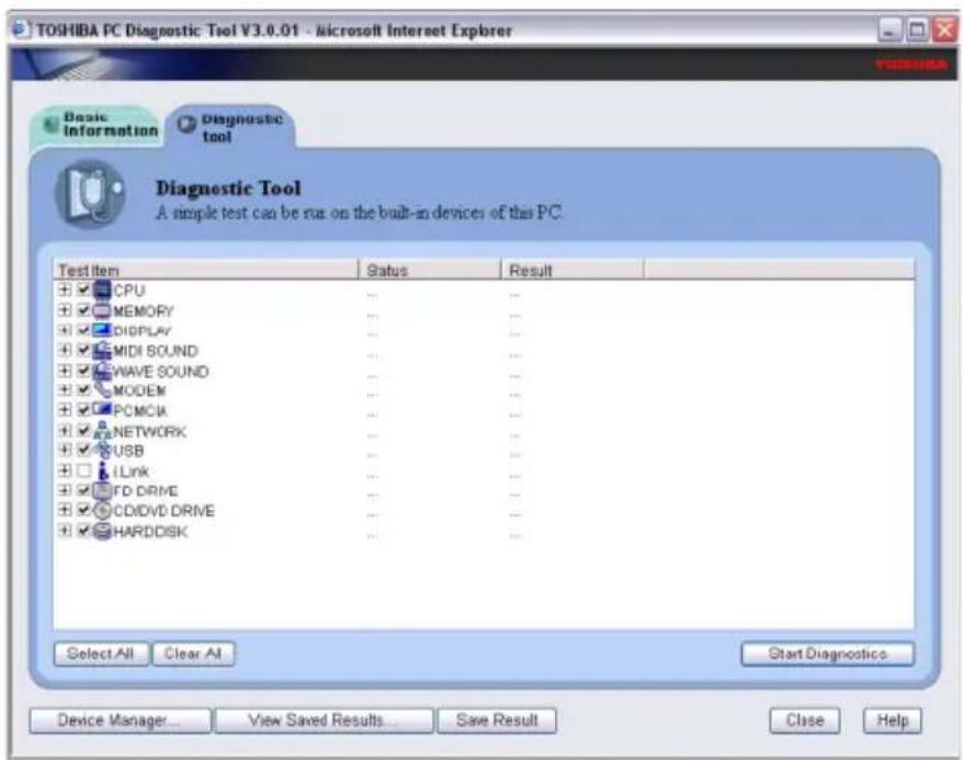 TOSHIBA Satellite M60 - PC Diagnostic Tool - 1