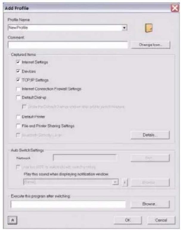 TOSHIBA Satellite M60 - Profile Settings - 2