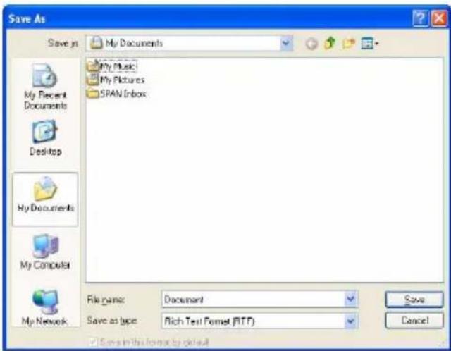 TOSHIBA Portege M100 - Saving files - 1