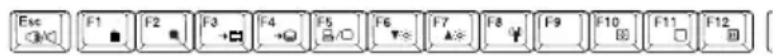 TOSHIBA Portege M100 - Function keys - 1