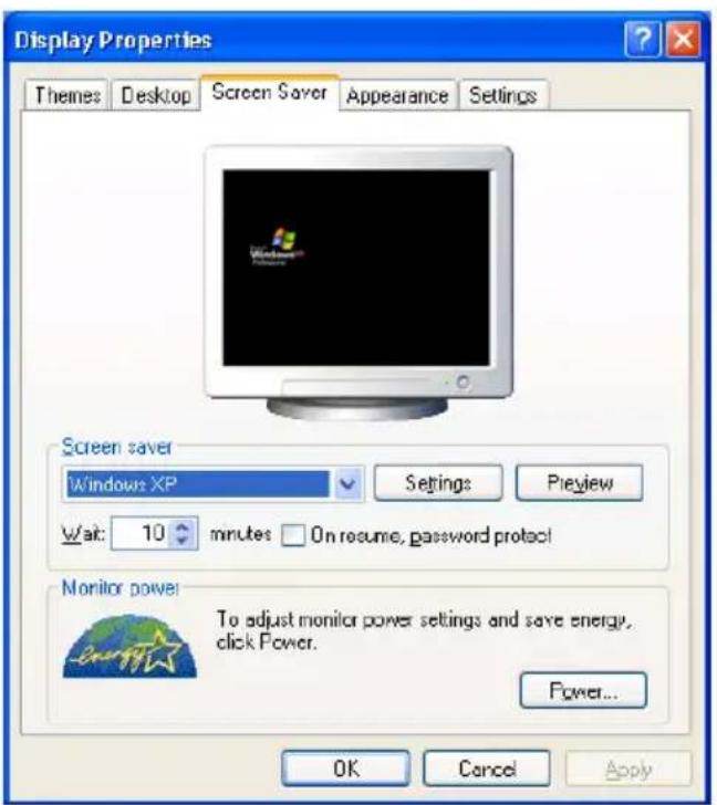 TOSHIBA Portege M100 - Enabling the screen saver - 1