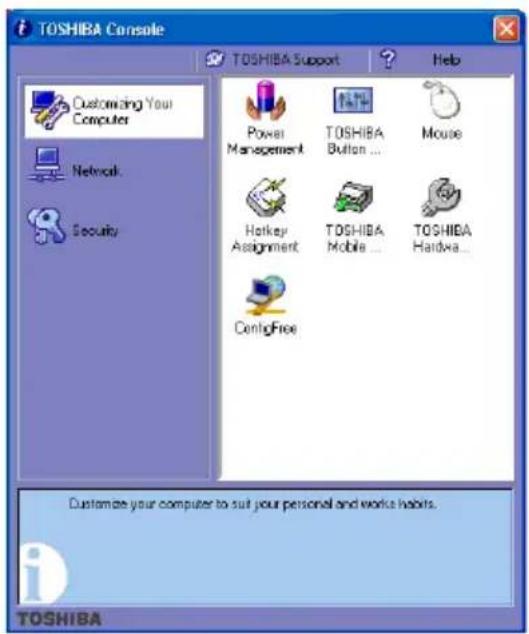 TOSHIBA Portege M100 - TOSHIBA Console - 1