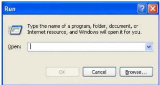 TOSHIBA Portege M100 - Click Start, then click Run. - 1
