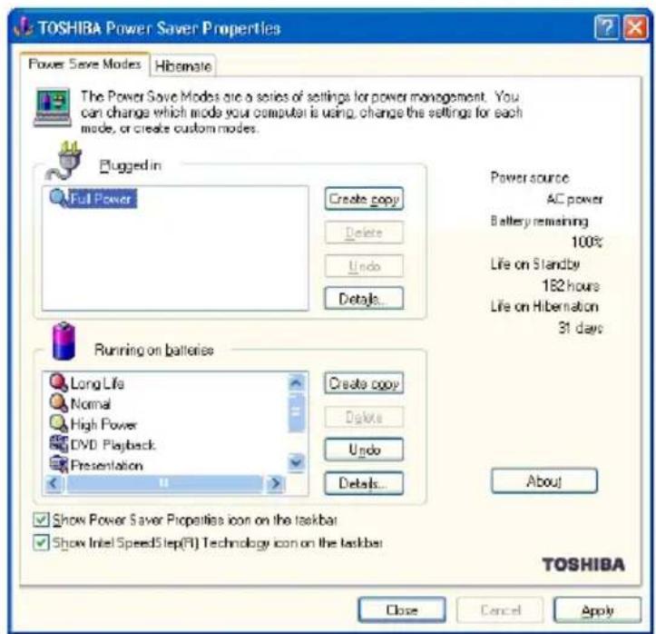 TOSHIBA Portege M100 - Enabling the Hibernation command - 1