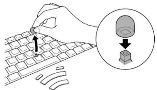 TOSHIBA Portege M100 - Your finger slides off the AccuPoint II easily. - 1