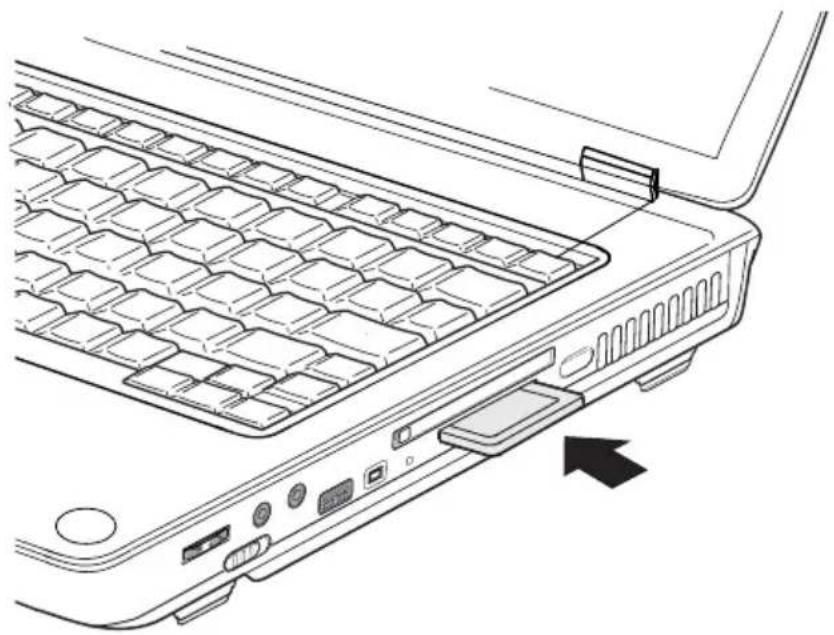 TOSHIBA Satellite M30X - Installing a Memory card - 1