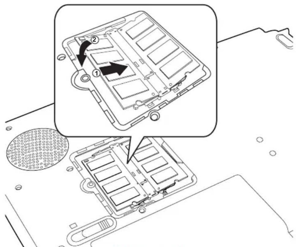 TOSHIBA Satellite M30X - Installing memory modules - 5