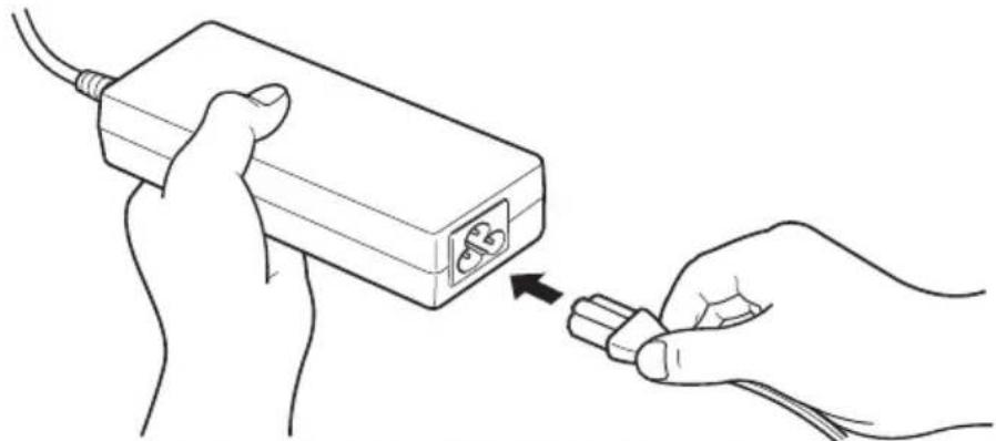TOSHIBA Satellite M30X - Connecting the AC adaptor - 2