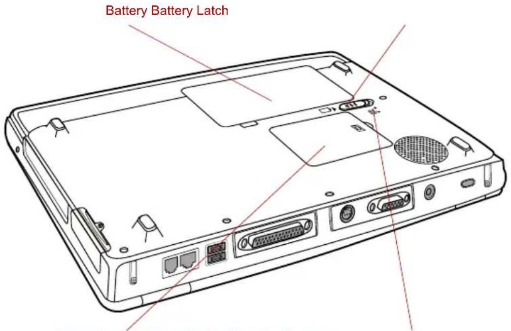 TOSHIBA Satellite M30X - Underside - 1