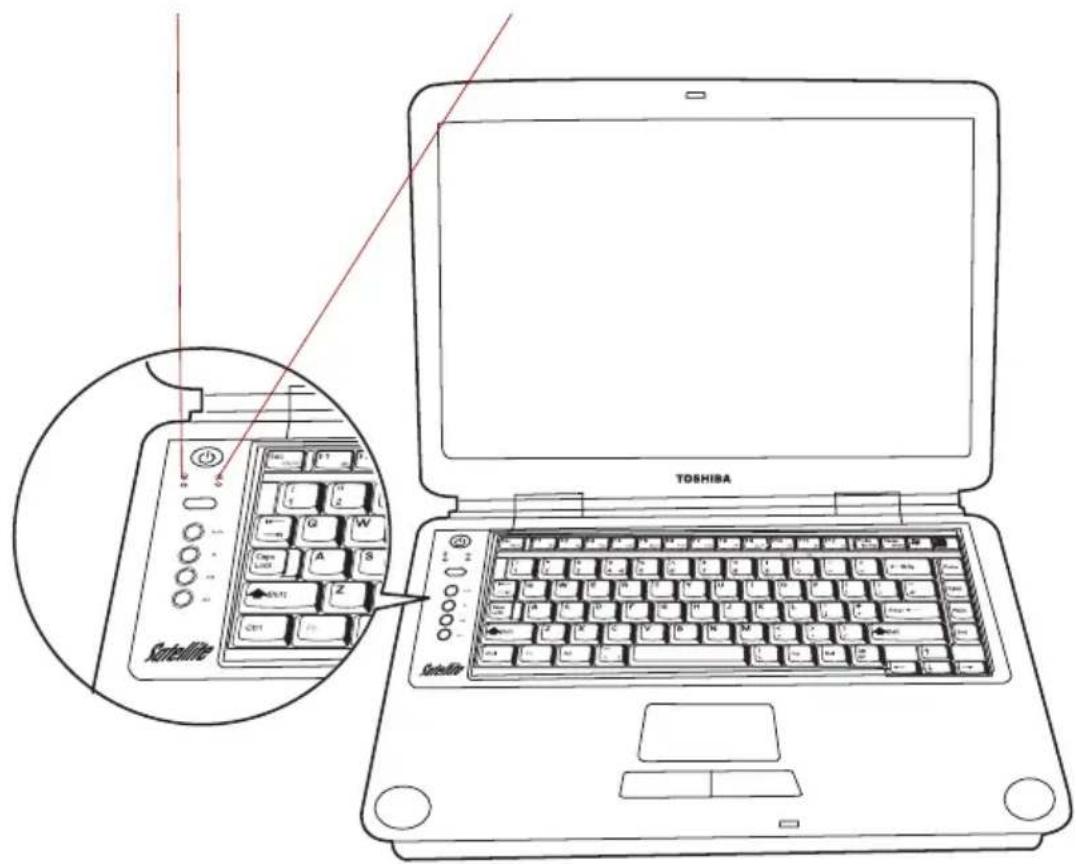 TOSHIBA Satellite M30X - System Status Indicators - 1